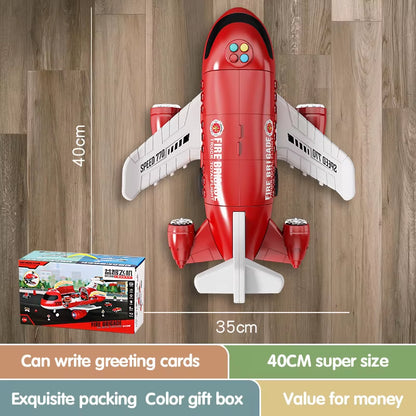 Large Airplane with Mini Car Toy for Children Transport Aircraft Storage Inertia Alloy Diecast Vehicle Model Set Gift for Boys