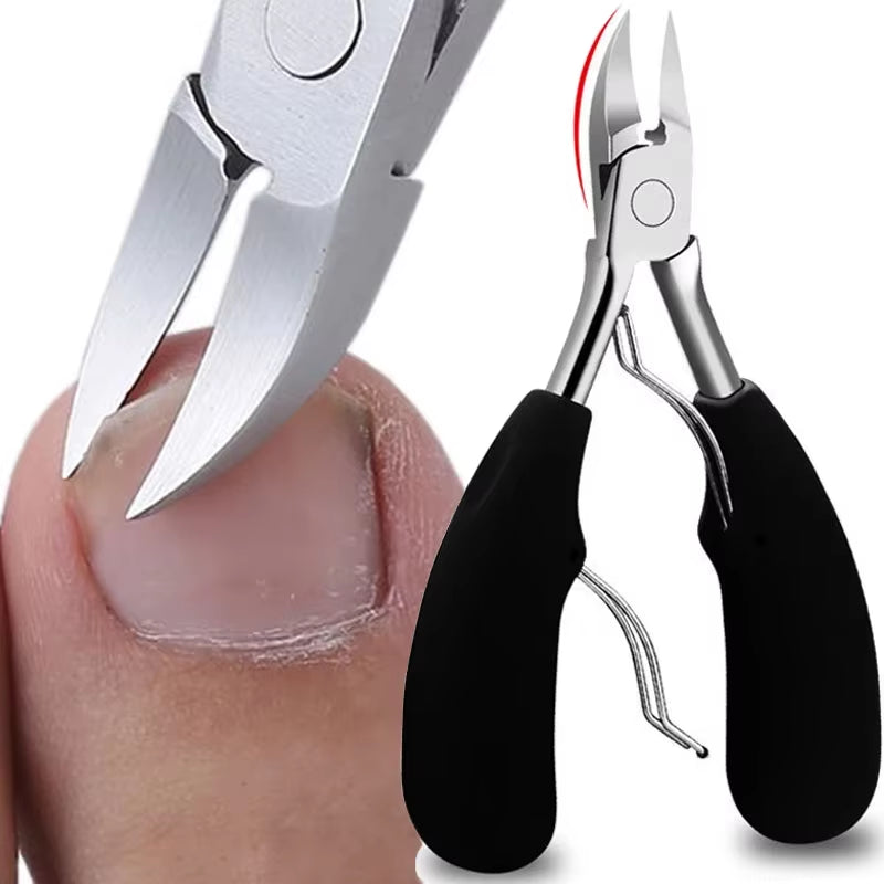 Professional Toenail Clippers Nail Cutters Stainless Steel Pedicure Paronychia Tools Ingrown Cuticle Edge Cutter Scissor