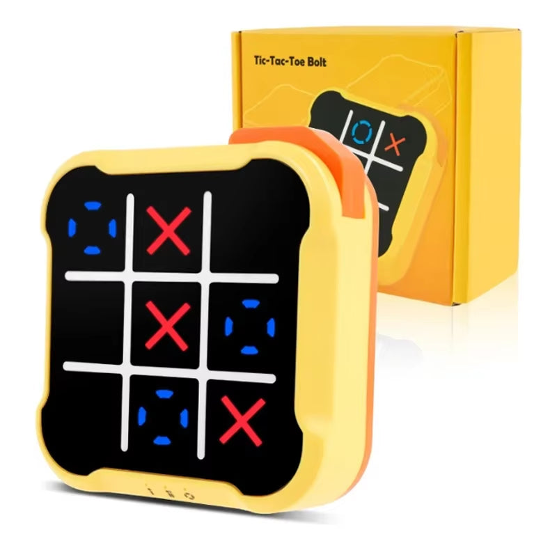 Tic Tac Toe Game Children Electronic Toys Noughts and Crosses Game Memory Training Infinite Portable Travel Games for Kids Adult