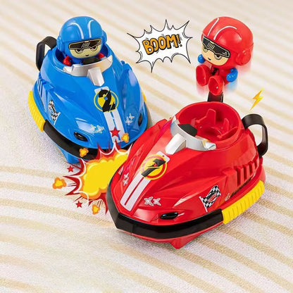 Children'S Double Electric RC Bumper Car Drift Crash Catapult Parent Child Interactive Music Kart Outdoor Park Childrens Gift