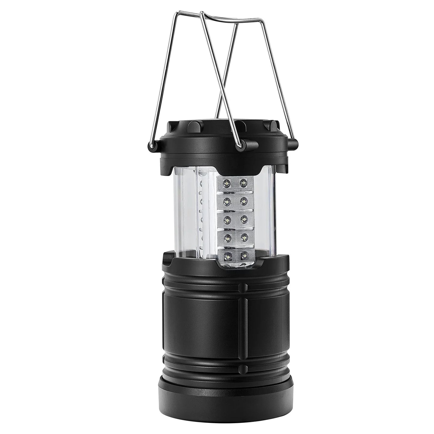 VEVOR Set of 4 Collapsible LED Camping Lanterns - Battery-Powered Lighting Solutions