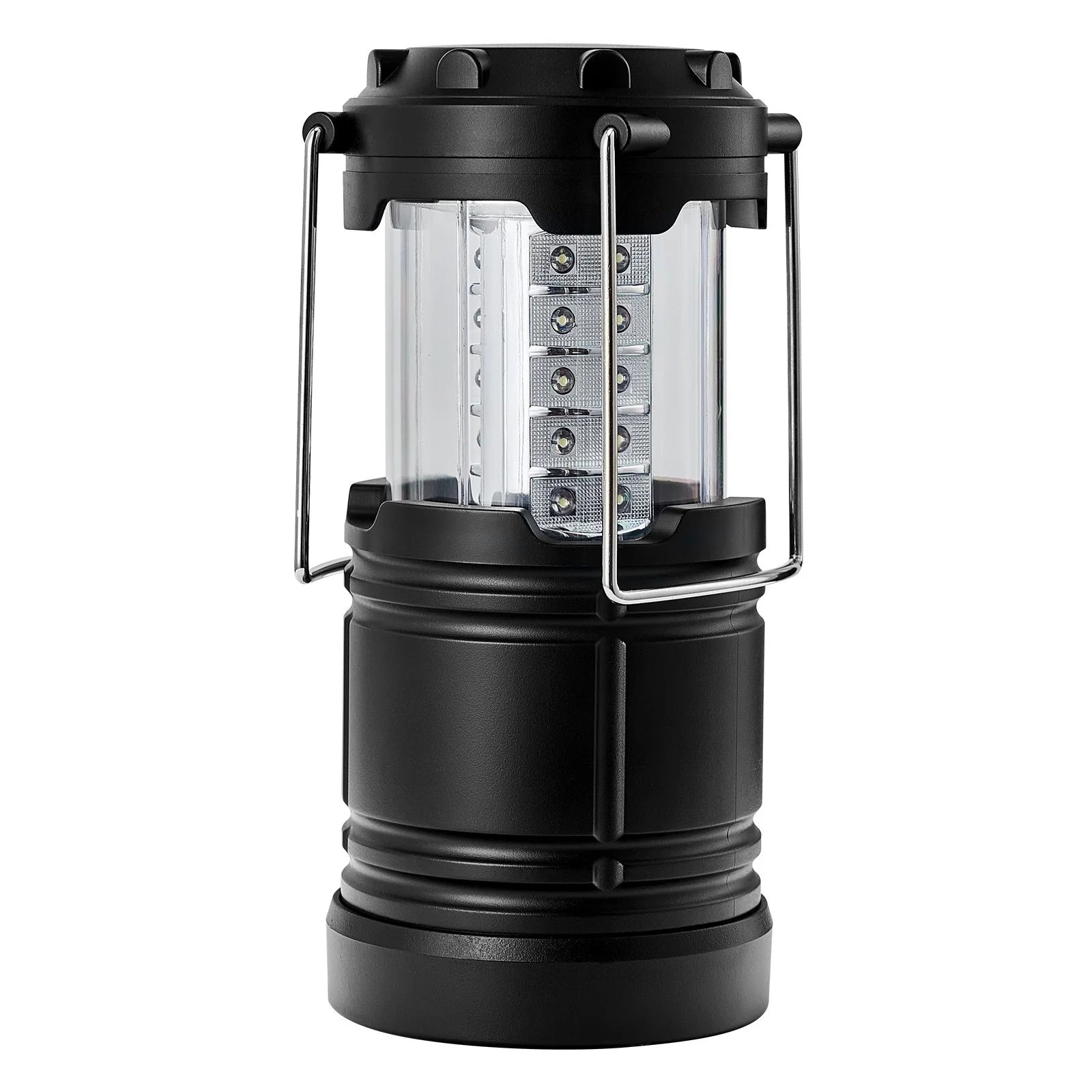 VEVOR Set of 4 Collapsible LED Camping Lanterns - Battery-Powered Lighting Solutions