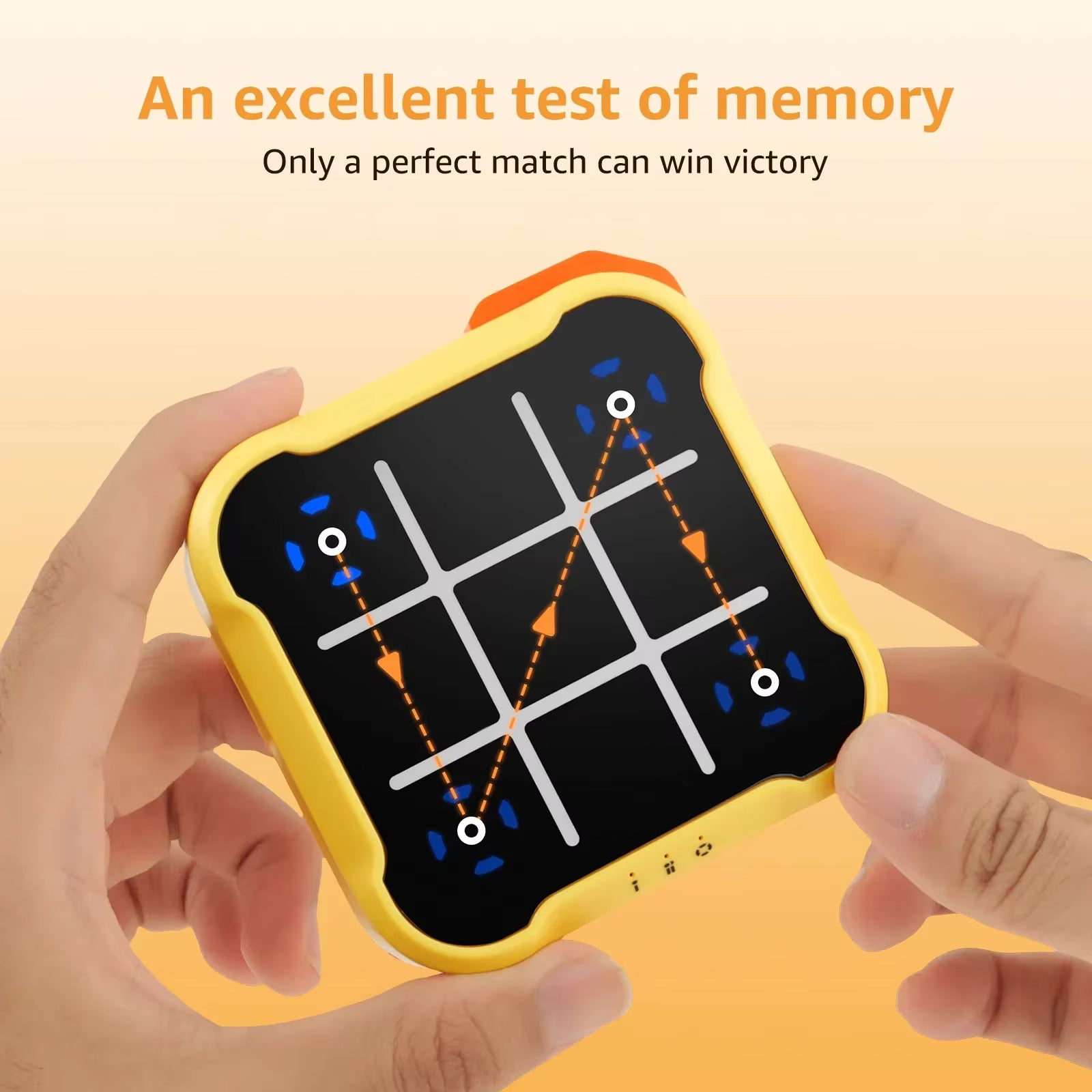 Tic Tac Toe Game Children Electronic Toys Noughts and Crosses Game Memory Training Infinite Portable Travel Games for Kids Adult