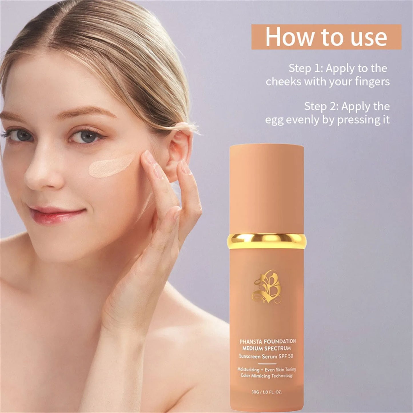 Biomimic Foundation 4 in 1 Spectrums 4 in 1 Biomimic Light Spectrums Foundation with SPF50+ Longwearing