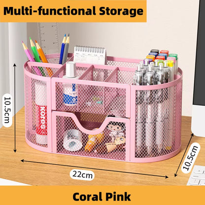 Metal Pen Holder Creative Simple Stationery Storage Box Pen Holder Desktop Decoration Simple Office Supplies Pen Holder Student