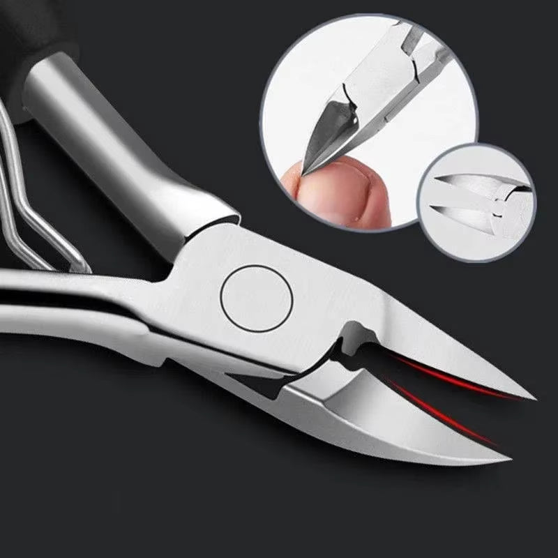 Professional Toenail Clippers Nail Cutters Stainless Steel Pedicure Paronychia Tools Ingrown Cuticle Edge Cutter Scissor